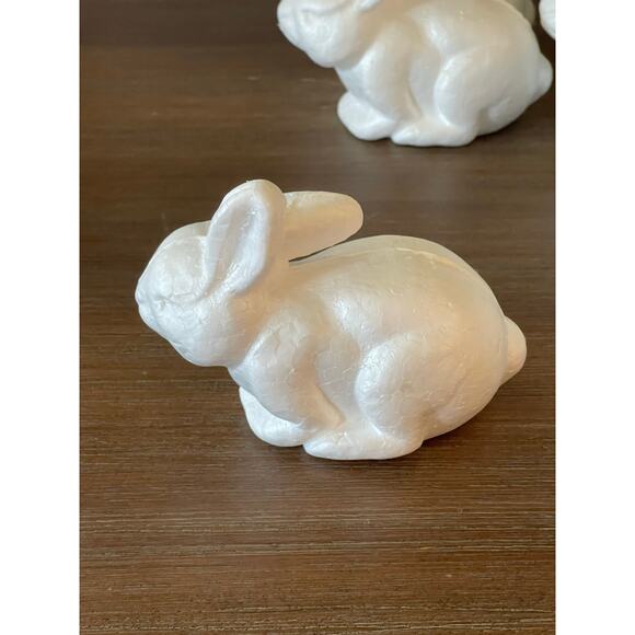 Set of 10 Styrofoam Easter Bunnies Rabbits - Picture 3 of 5